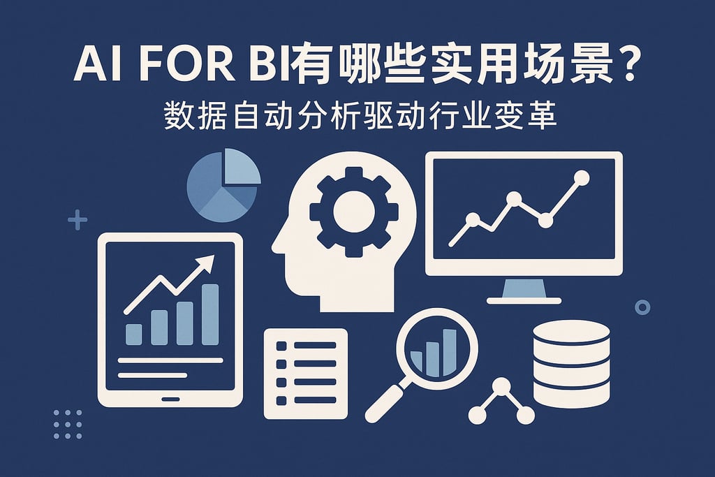 AI For BI有哪些实用场景？数据自动分析驱动行业变革